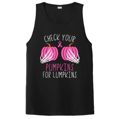 Check Your Pumpkins Breast Cancer Awareness PosiCharge Competitor Tank