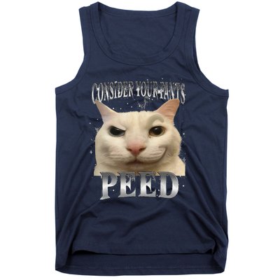 Consider Your Pants Peed Silly Cat Meme Tank Top