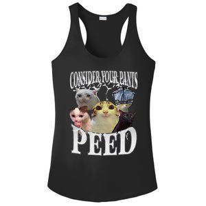 Consider Your Pants Peed Silly Cat Meme Ladies PosiCharge Competitor Racerback Tank