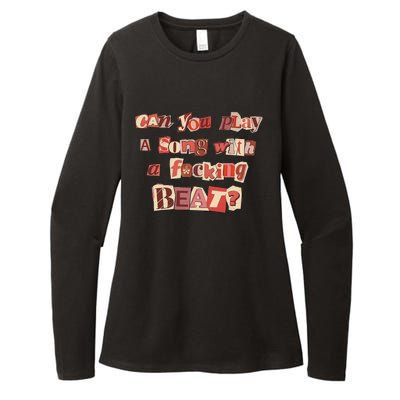 Can You Play A Song With A Fucking Beat Pink Pony Club Womens CVC Long Sleeve Shirt