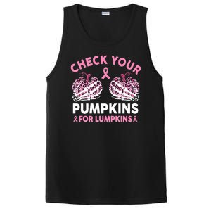 Check Your Pumpkins Breast Cancer Awareness Halloween PosiCharge Competitor Tank