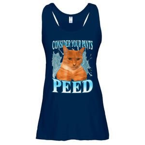 Consider Your Pants Peed Silly Cat Meme Ladies Essential Flowy Tank