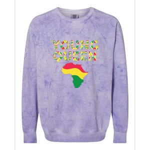 Cool Young Queen African American Black History Juneteenth Colorblast Crewneck Sweatshirt