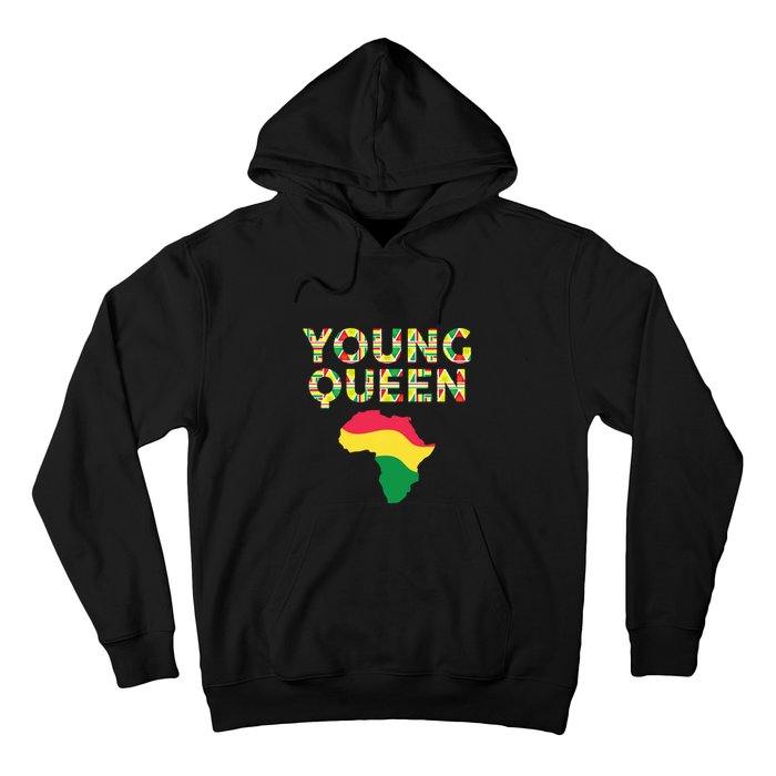 Cool Young Queen African American Black History Juneteenth Hoodie