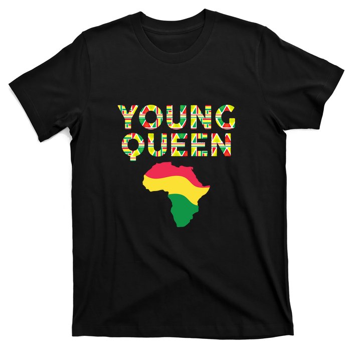 Cool Young Queen African American Black History Juneteenth T-Shirt