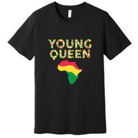 Cool Young Queen African American Black History Juneteenth Premium T-Shirt