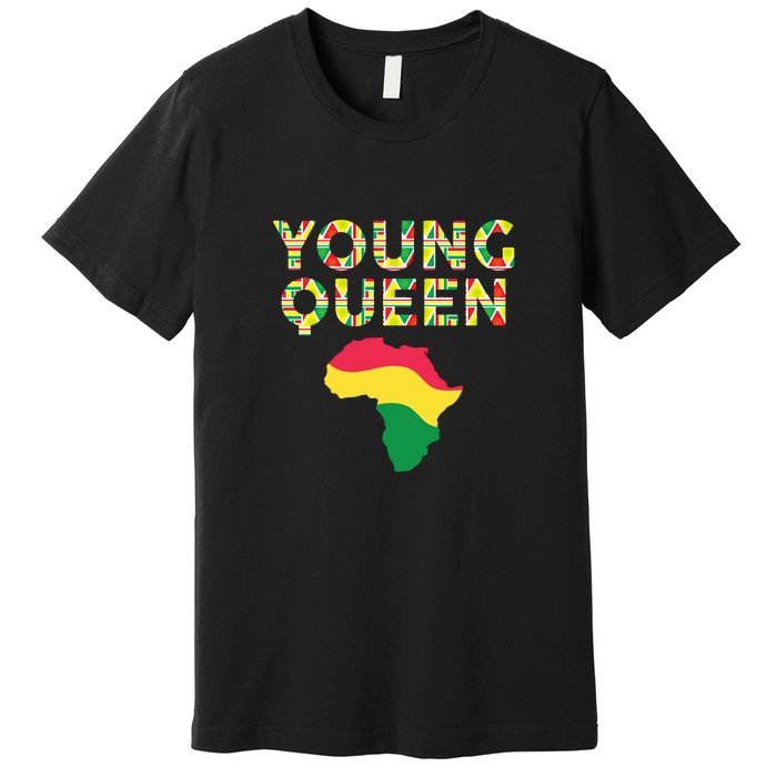 Cool Young Queen African American Black History Juneteenth Premium T-Shirt