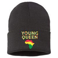 Cool Young Queen African American Black History Juneteenth Sustainable Knit Beanie