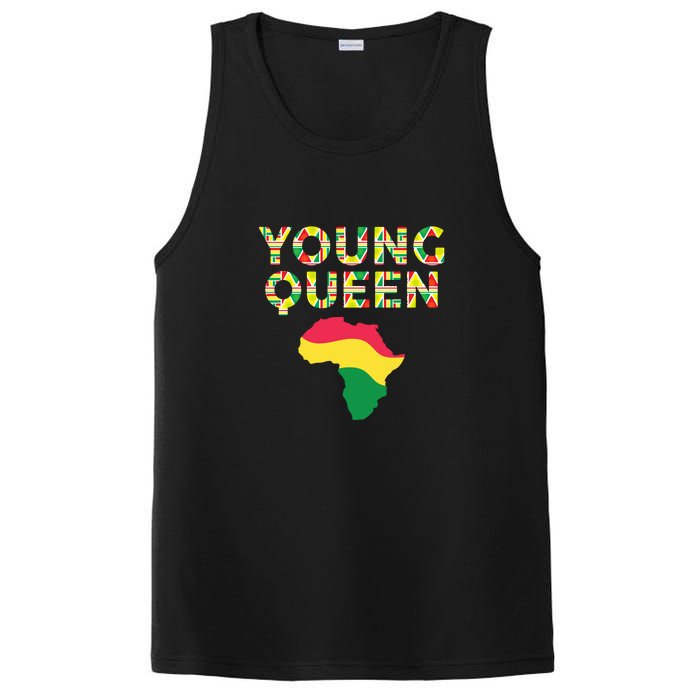 Cool Young Queen African American Black History Juneteenth PosiCharge Competitor Tank