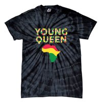 Cool Young Queen African American Black History Juneteenth Tie-Dye T-Shirt