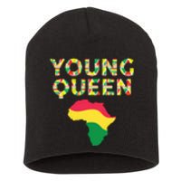 Cool Young Queen African American Black History Juneteenth Short Acrylic Beanie