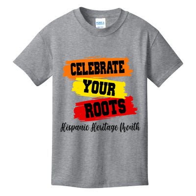 Celebrate Your Roots Hispanic Heritage Month Kids T-Shirt