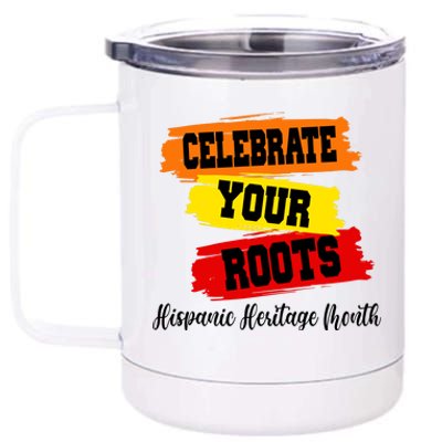 Celebrate Your Roots Hispanic Heritage Month 12 oz Stainless Steel Tumbler Cup