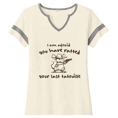 Cowboy YouVe Ratted Your Last Tatouille Vintage Ladies Halftime Notch Neck Tee