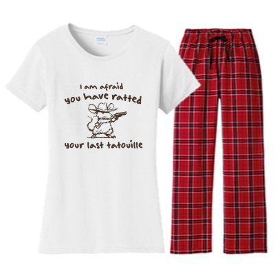 Cowboy YouVe Ratted Your Last Tatouille Vintage Women's Flannel Pajama Set