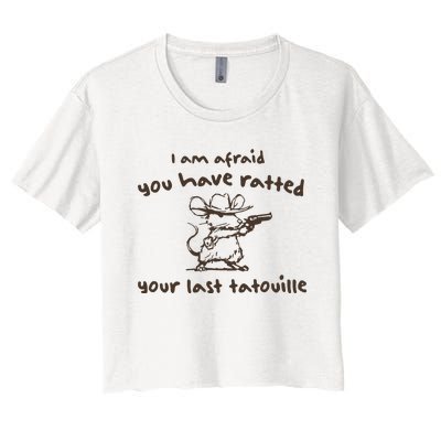 Cowboy YouVe Ratted Your Last Tatouille Vintage Women's Crop Top Tee