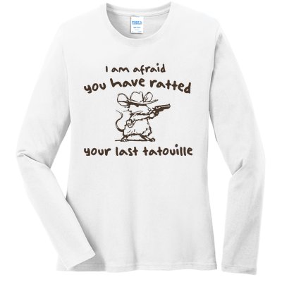 Cowboy YouVe Ratted Your Last Tatouille Vintage Ladies Long Sleeve Shirt