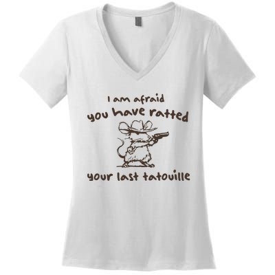 Cowboy YouVe Ratted Your Last Tatouille Vintage Women's V-Neck T-Shirt