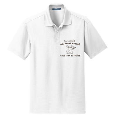 Cowboy YouVe Ratted Your Last Tatouille Vintage Dry Zone Grid Polo