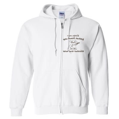 Cowboy YouVe Ratted Your Last Tatouille Vintage Full Zip Hoodie