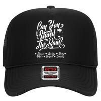 Can You Stand The Rain Ronnie Bobby Ricky Mike Ralph Johnny High Crown Mesh Back Trucker Hat