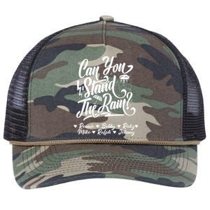 Can You Stand The Rain Ronnie Bobby Ricky Mike Ralph Johnny Retro Rope Trucker Hat Cap