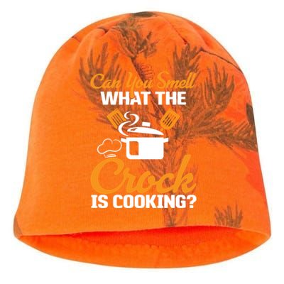 Can You Smell What The Crock Is Cooking Gift Kati - Camo Knit Beanie