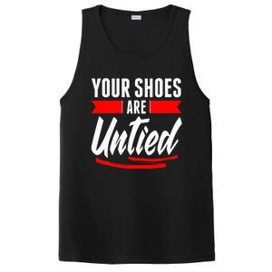 Cute Your Shoes Are Untied April Fool's Day Prankster Joke PosiCharge Competitor Tank