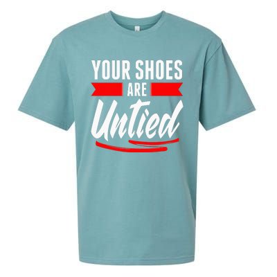 Cute Your Shoes Are Untied April Fool's Day Prankster Joke Sueded Cloud Jersey T-Shirt