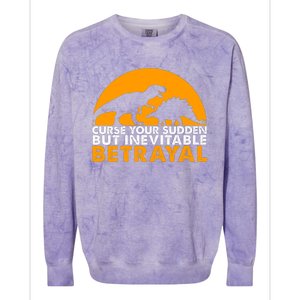 Curse Your Sudden But Inevitable Betrayal Colorblast Crewneck Sweatshirt