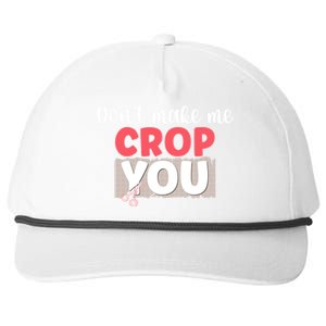 Crop You Scrapbook Scrapbooking Scrapbooker Gift Snapback Five-Panel Rope Hat