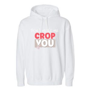 Crop You Scrapbook Scrapbooking Scrapbooker Gift Garment-Dyed Fleece Hoodie