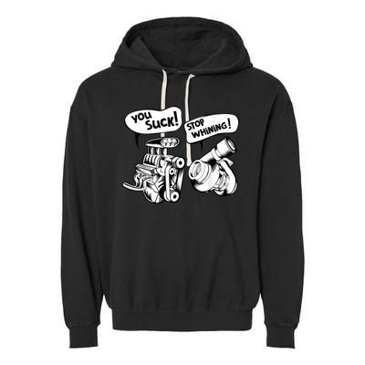 Cute You Suck! Stop Whining! Mechanical Engineering Garment-Dyed Fleece Hoodie
