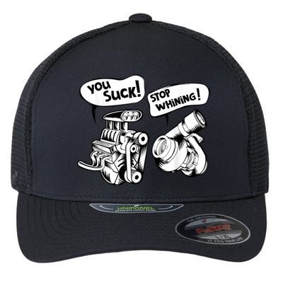 Cute You Suck! Stop Whining! Mechanical Engineering Flexfit Unipanel Trucker Cap