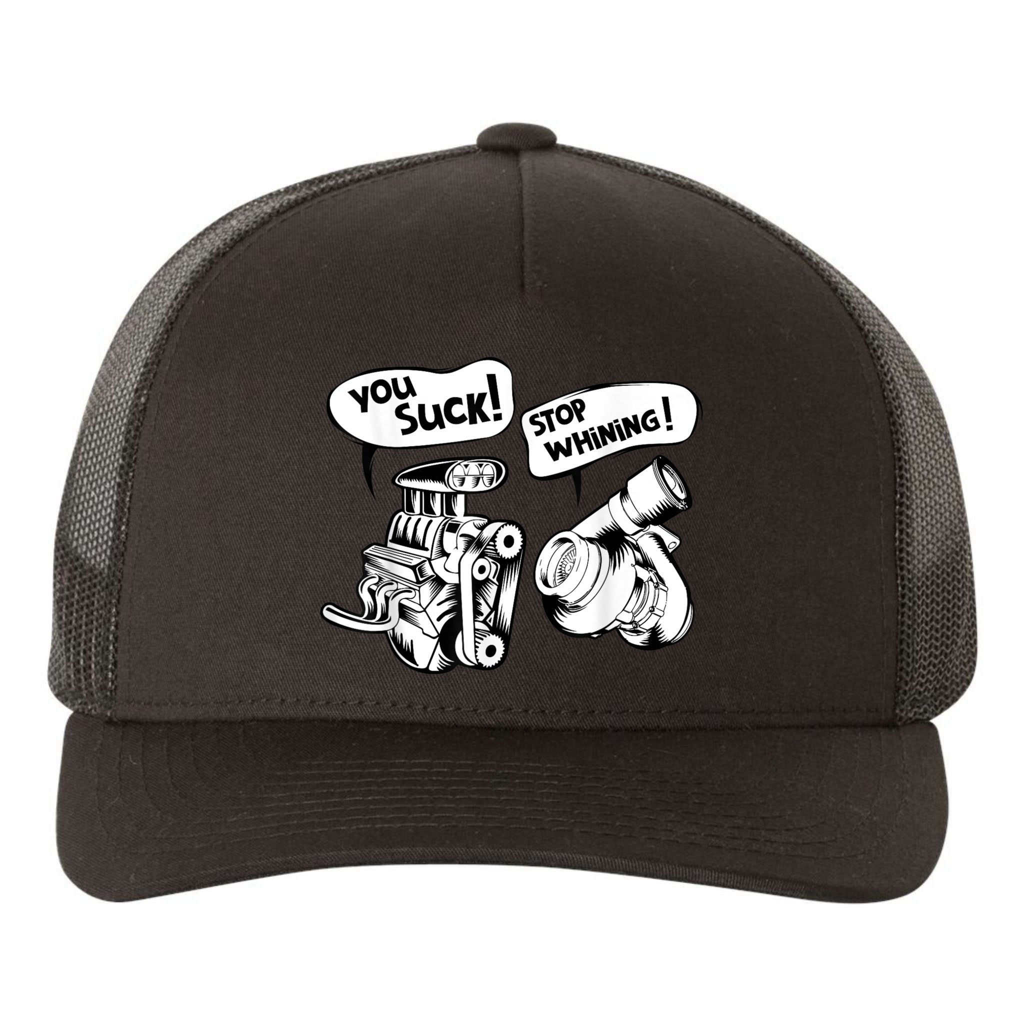 Cute You Suck! Stop Whining! Mechanical Engineering Yupoong Adult 5-Panel Trucker Hat
