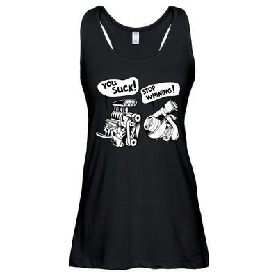 Cute You Suck! Stop Whining! Mechanical Engineering Ladies Essential Flowy Tank