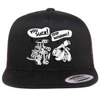 Cute You Suck! Stop Whining! Mechanical Engineering Flatbill Hat