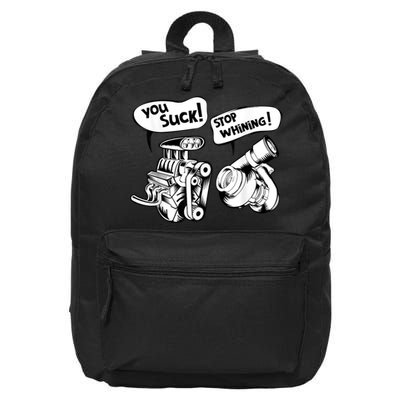 Cute You Suck! Stop Whining! Mechanical Engineering 16 in Basic Backpack
