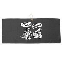 Cute You Suck! Stop Whining! Mechanical Engineering Large Microfiber Waffle Golf Towel