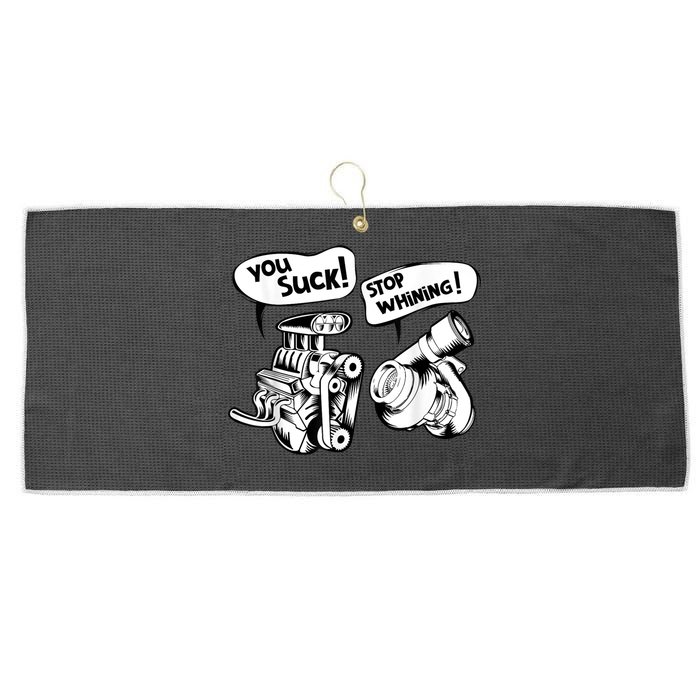 Cute You Suck! Stop Whining! Mechanical Engineering Large Microfiber Waffle Golf Towel