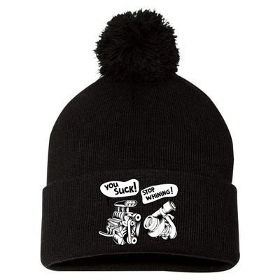 Cute You Suck! Stop Whining! Mechanical Engineering Pom Pom 12in Knit Beanie