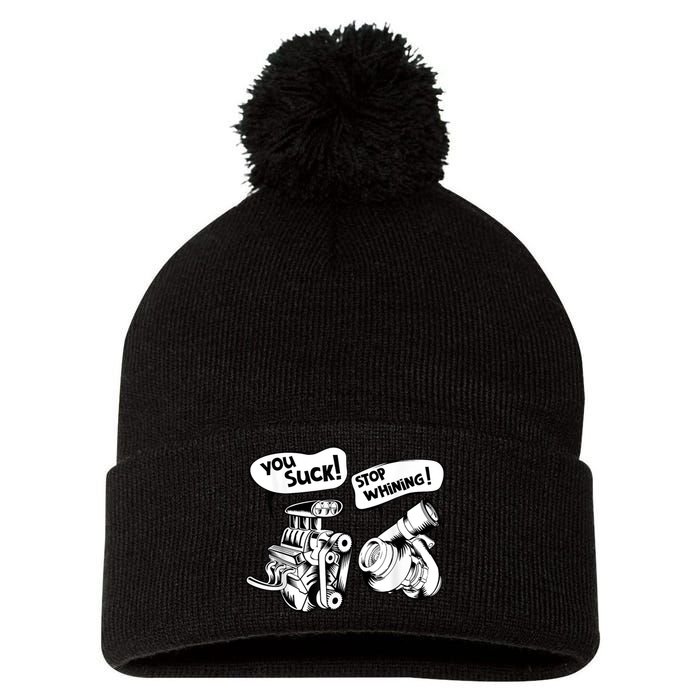 Cute You Suck! Stop Whining! Mechanical Engineering Pom Pom 12in Knit Beanie