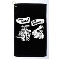Cute You Suck! Stop Whining! Mechanical Engineering Golf Towel