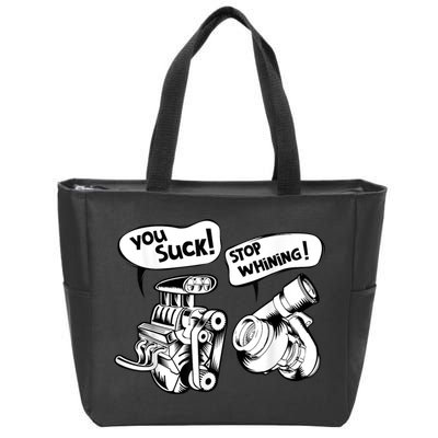 Cute You Suck! Stop Whining! Mechanical Engineering Zip Tote Bag