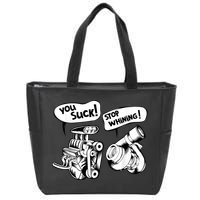 Cute You Suck! Stop Whining! Mechanical Engineering Zip Tote Bag