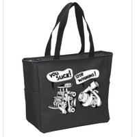 Cute You Suck! Stop Whining! Mechanical Engineering Zip Tote Bag