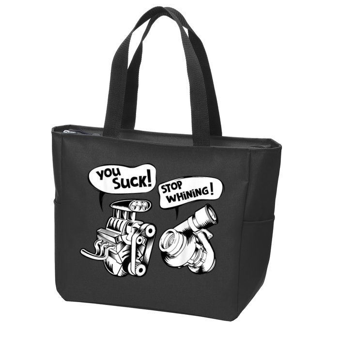 Cute You Suck! Stop Whining! Mechanical Engineering Zip Tote Bag