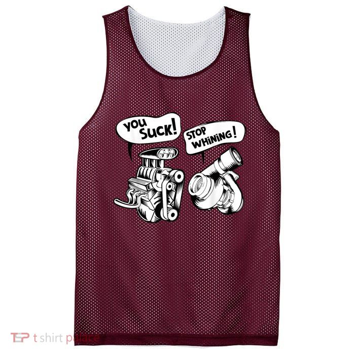 Cute You Suck! Stop Whining! Mechanical Engineering Mesh Reversible Basketball Jersey Tank
