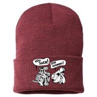 Cute You Suck! Stop Whining! Mechanical Engineering Sustainable Knit Beanie