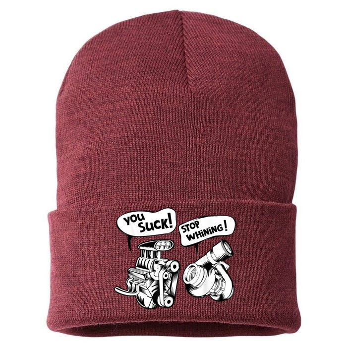 Cute You Suck! Stop Whining! Mechanical Engineering Sustainable Knit Beanie
